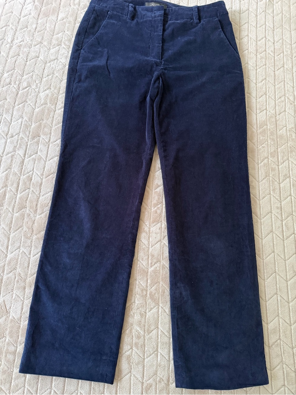 Weekend Max Mara Womens Marruca Corduroy High-Rise Capri, Blue